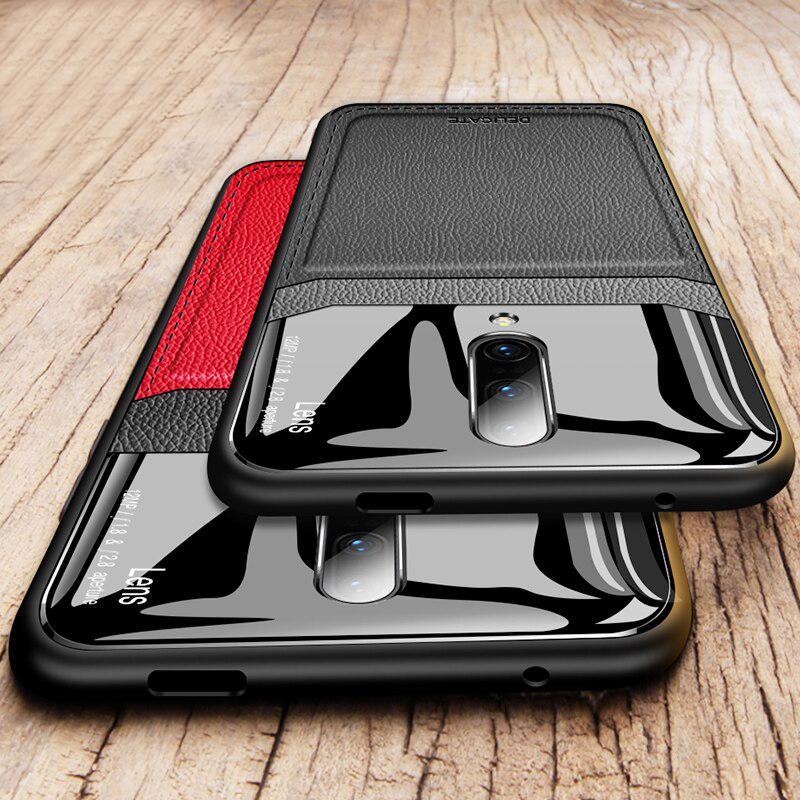 OnePlus 8 Sleek Slim Leather Glass Case casemarts