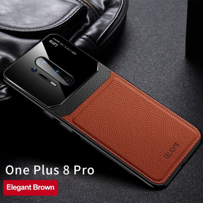 OnePlus 8 Pro Sleek Slim Leather Glass Case casemarts