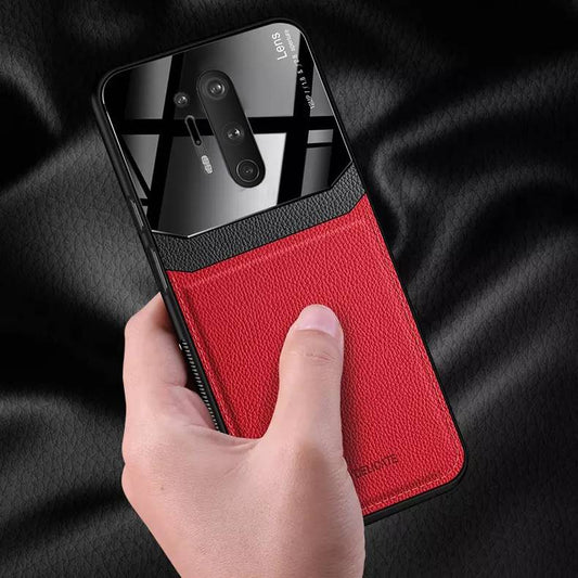 OnePlus 8 Pro Sleek Slim Leather Glass Case casemarts