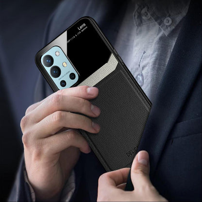 OnePlus 9R Sleek Slim Leather Glass Case casemarts