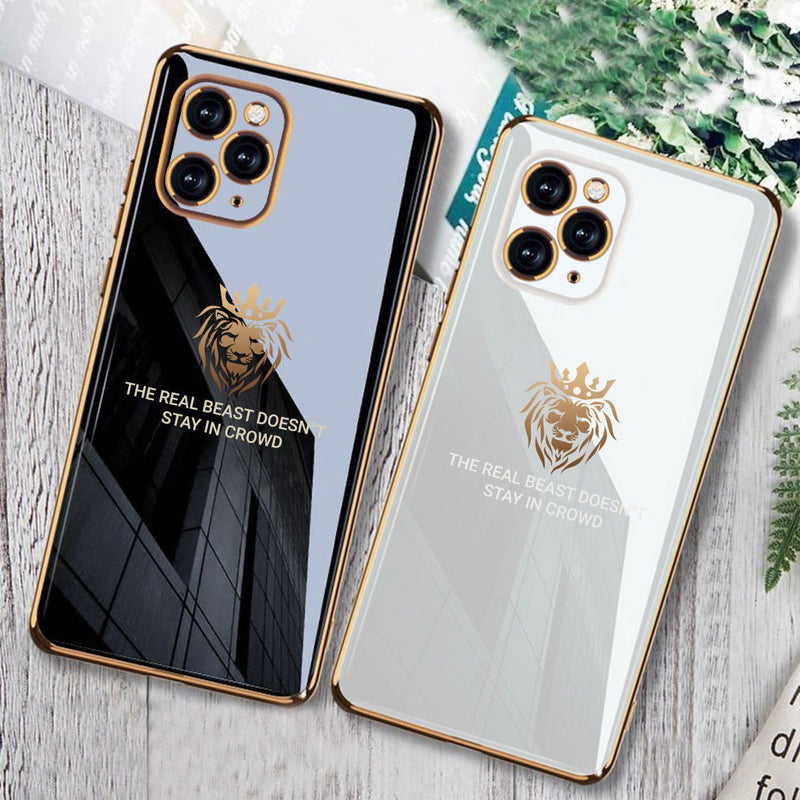 iPhone 11 Series Electroplating Lion Pattern Case casemarts