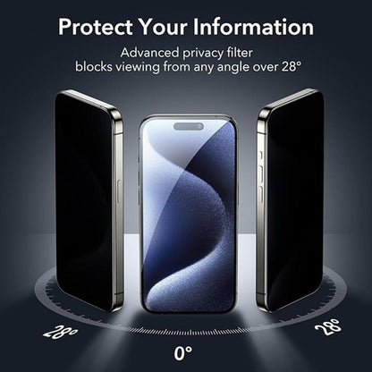 iPhone 15 Series Privacy Tempered Glass [ Anti- Spy Glass] casemarts