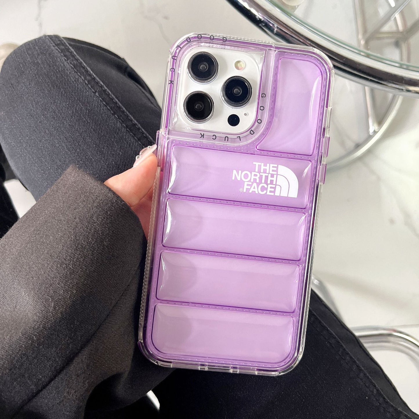 Puffer Case transparent Jacket iPhone Case NIGHT LABEL