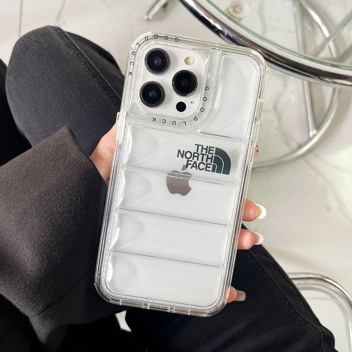 Puffer Case transparent Jacket iPhone Case NIGHT LABEL