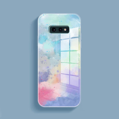 Watercolor Splatter Glass Back Case - Samsung casemarts