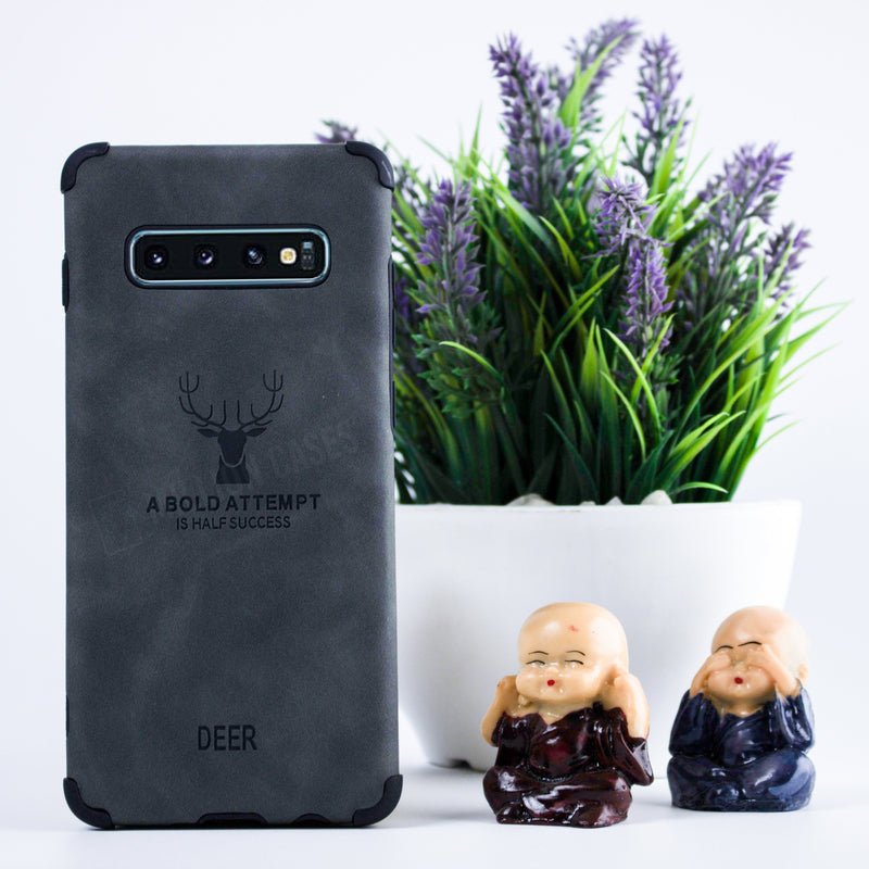 Galaxy S8 Plus Shockproof Deer Leather Texture Case casemarts