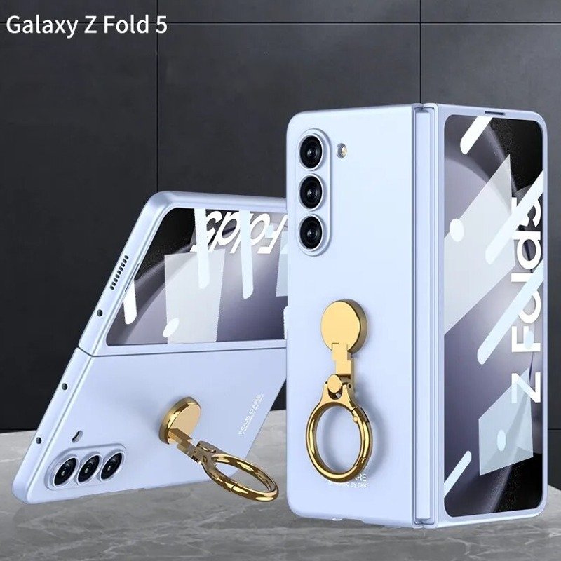 Galaxy Z Fold5 Ring Holder Electroplated Shockproof Case casemarts