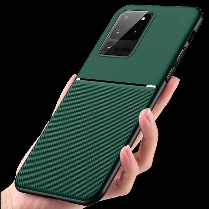 Galaxy S20 Ultra Carbon Fiber Twill Pattern Soft TPU Case casemarts