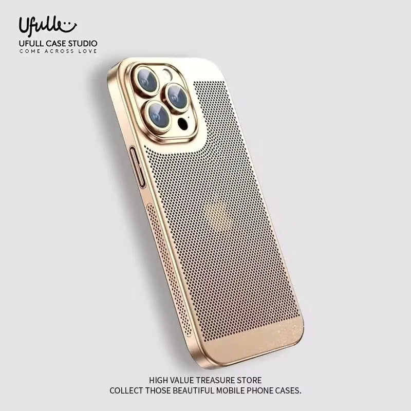 Cooling Metal Phone Case for iPhone pipi