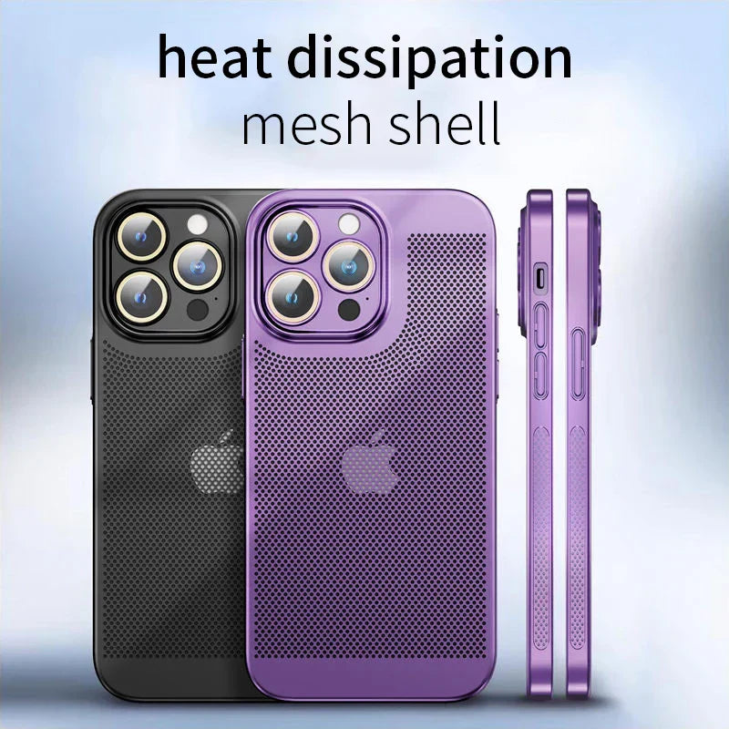 Cooling Metal Phone Case for iPhone pipi