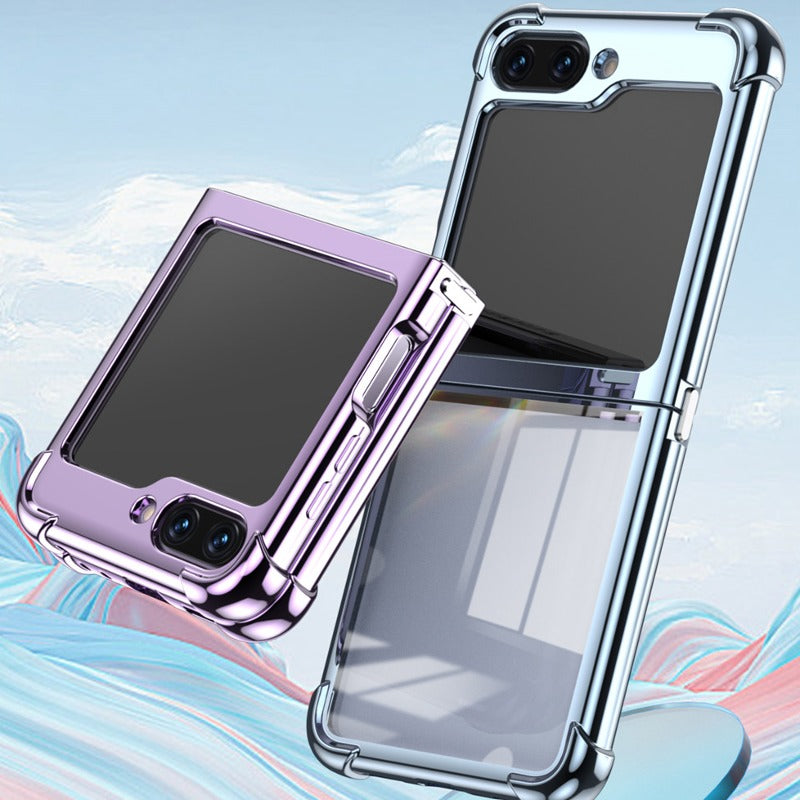 Galaxy Z Flip5 Elegant Plating Shockproof Frame Case casemarts