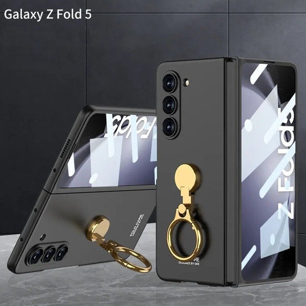 Galaxy Z Fold5 Ring Holder Electroplated Shockproof Case casemarts