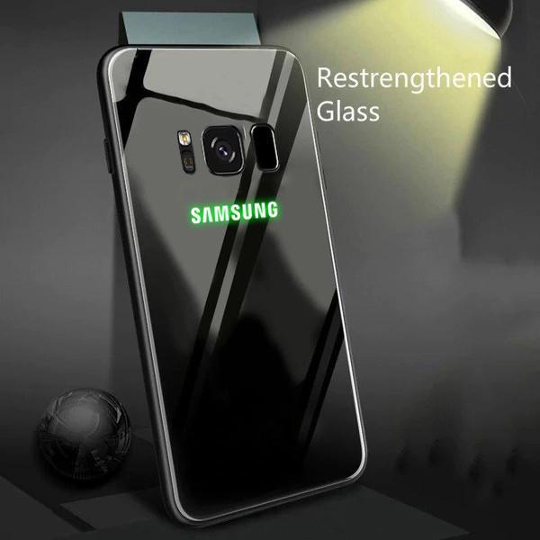 Galaxy S8 Radium Glow Light Illuminated Logo 3D Case casemarts