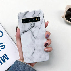 Galaxy S10 Plus Canvas Marble Texture Dazzle Gloss Case casemarts