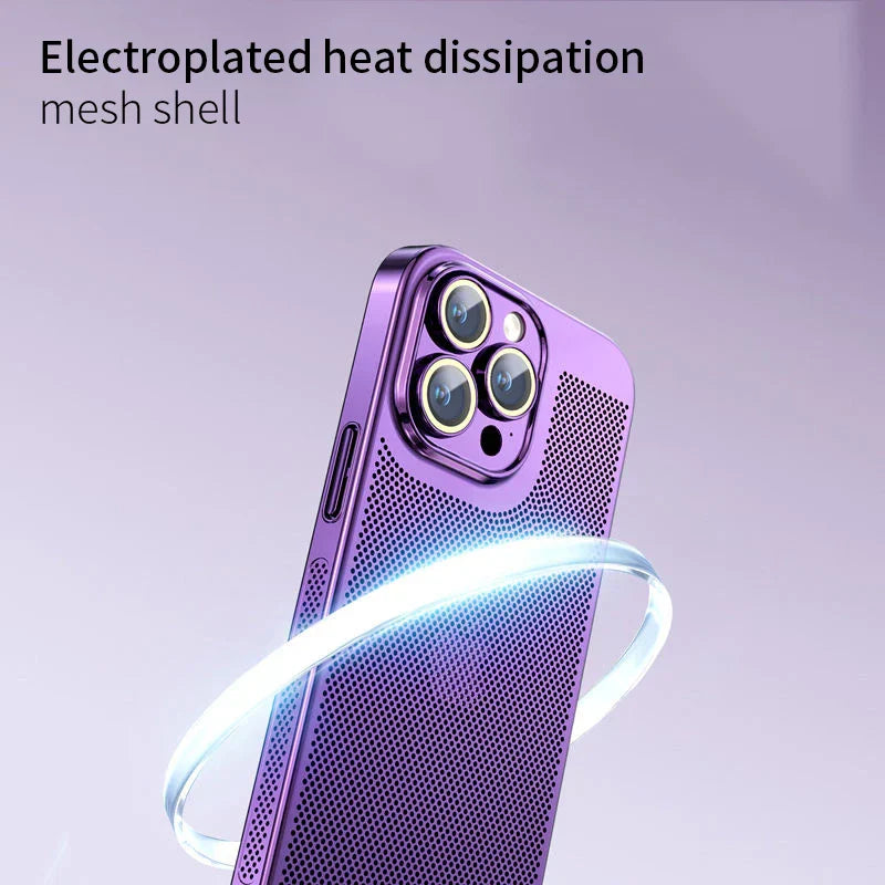 Cooling Metal Phone Case for iPhone pipi