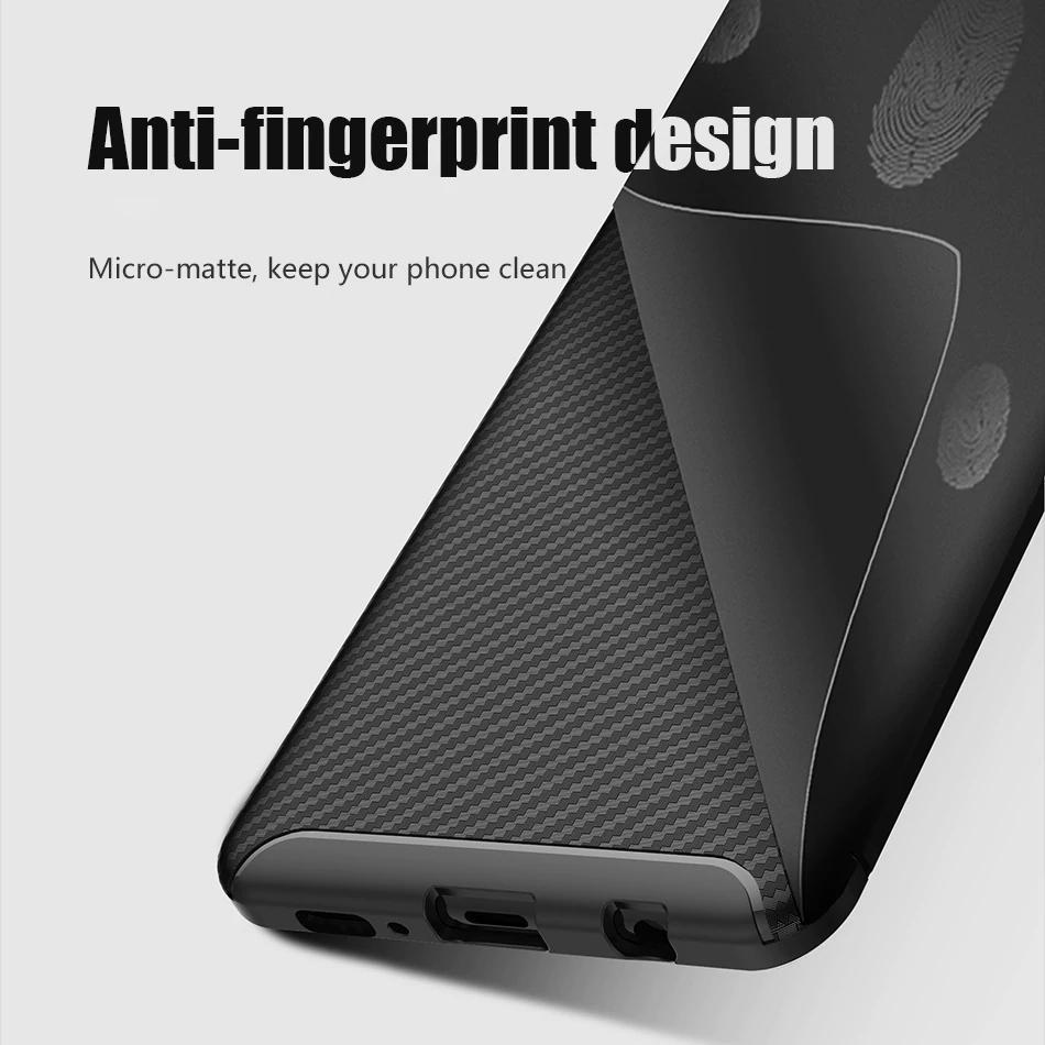 Galaxy S10 Frosted Carbon Fiber Shockproof Soft Case casemarts