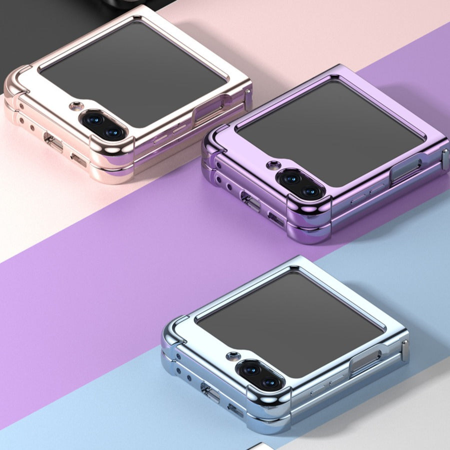 Galaxy Z Flip5 Elegant Plating Shockproof Frame Case casemarts