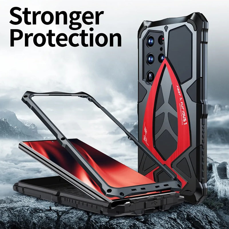 Galaxy S22 Ultra Metal Armor Heavy Duty Shockproof Case casemarts