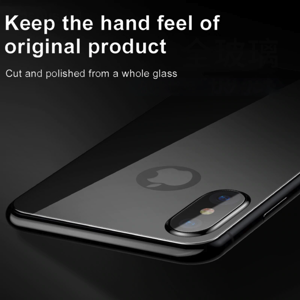 Baseus ® iPhone XS Max  Ultra-thin Back Tempered Glass casemarts