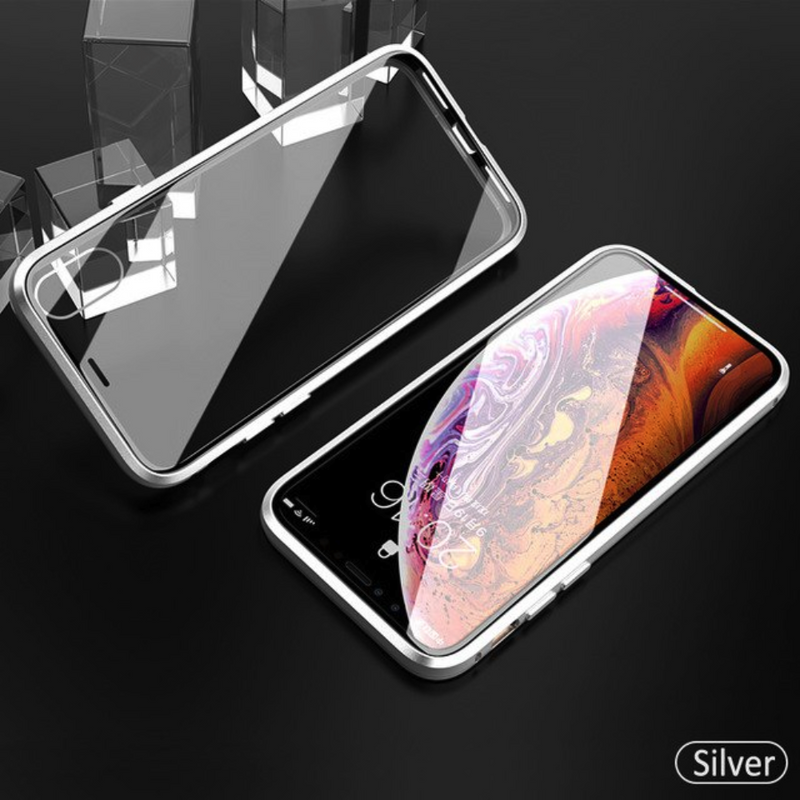 iPhone 11 Series Electronic Auto-Fit (Front+ Back) Glass Magnetic Case casemarts