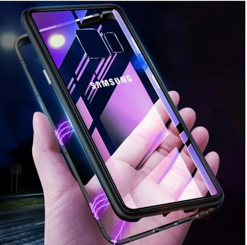 Galaxy Series Electronic Auto-Fit Magnetic Transparent Glass Case casemarts