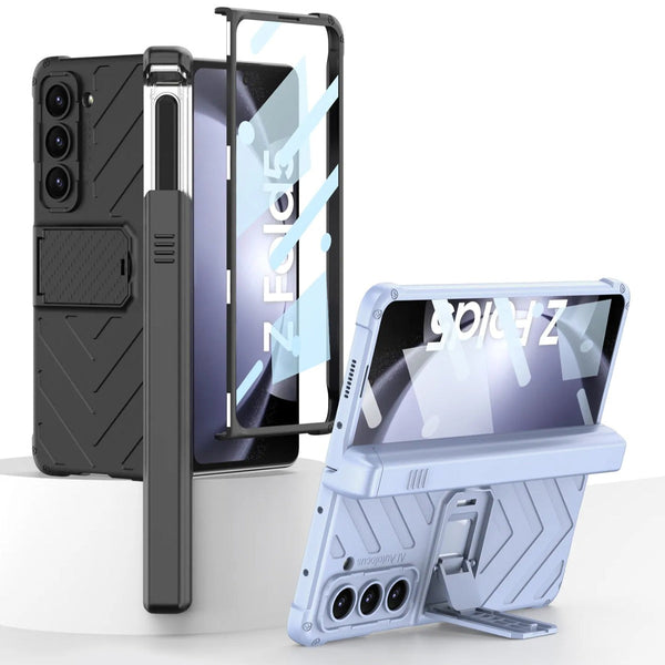 Galaxy Z Fold5 Magnetic Hinge Slide Pen Holder Case casemarts