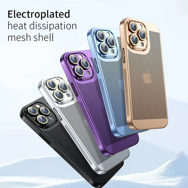 Cooling Metal Phone Case for iPhone pipi