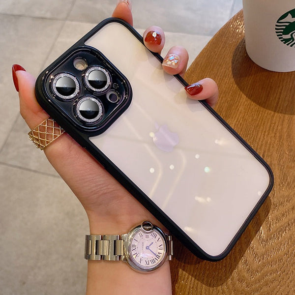 iPhone 13 - Diamond Camera Lens Clear Bumper Case casemarts