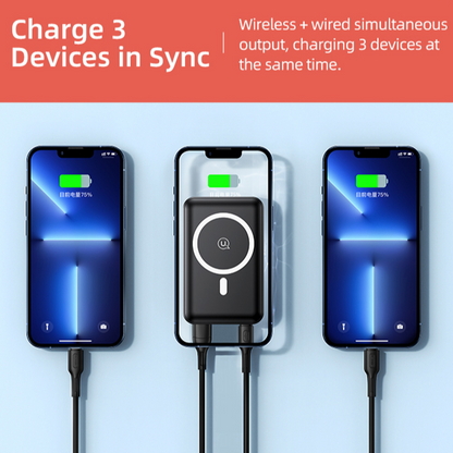 USAMS - QC+PD Fast Charging Magnetic Wireless Powerbank casemarts