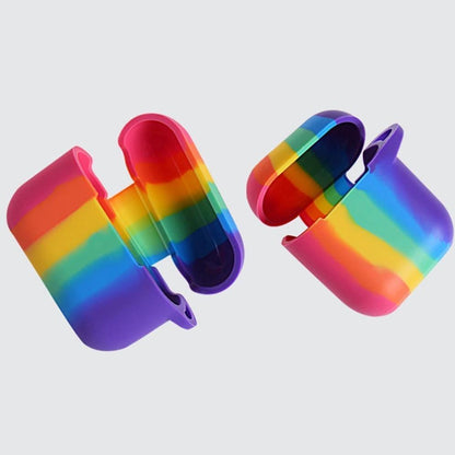 Rainbow Liquid Silicone AirPods Case casemarts