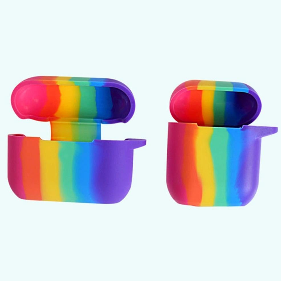 Rainbow Liquid Silicone AirPods Case casemarts