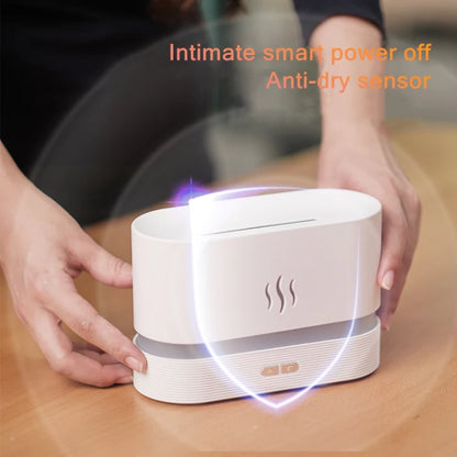 Flame Air Aroma Diffuser Humidifier, 7 Flame Color Noiseless Essential Oil Diffuser for Home,Office,Yoga Shopsloom