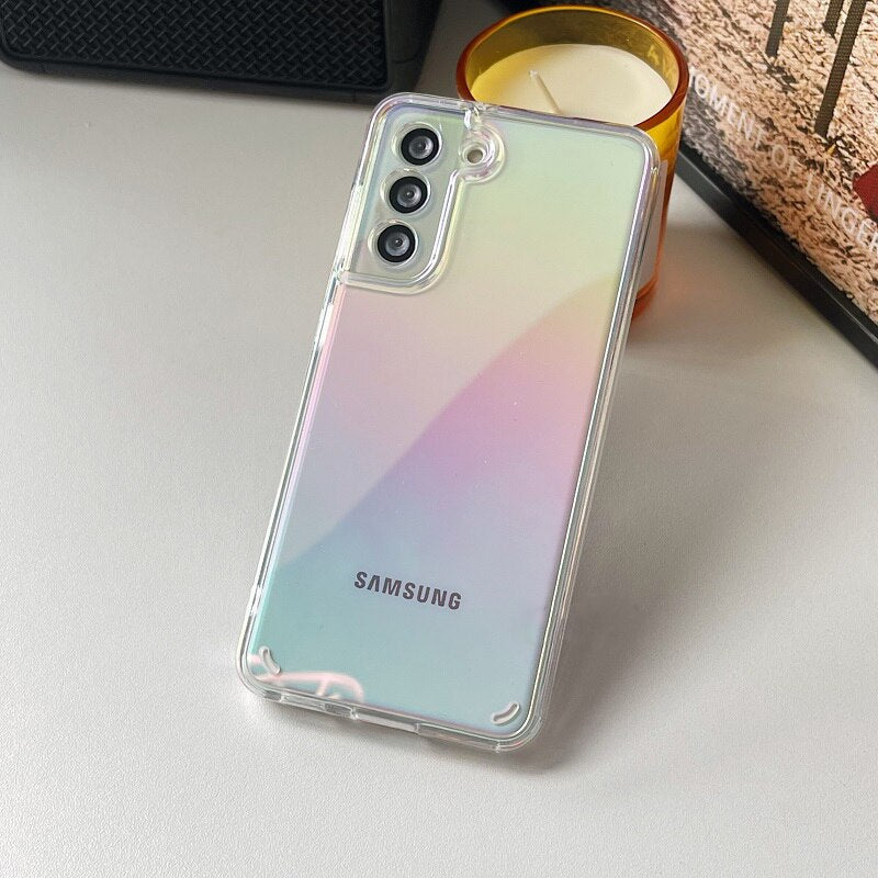 Galaxy S21 FE Gradient Aurora Clear Case casemarts