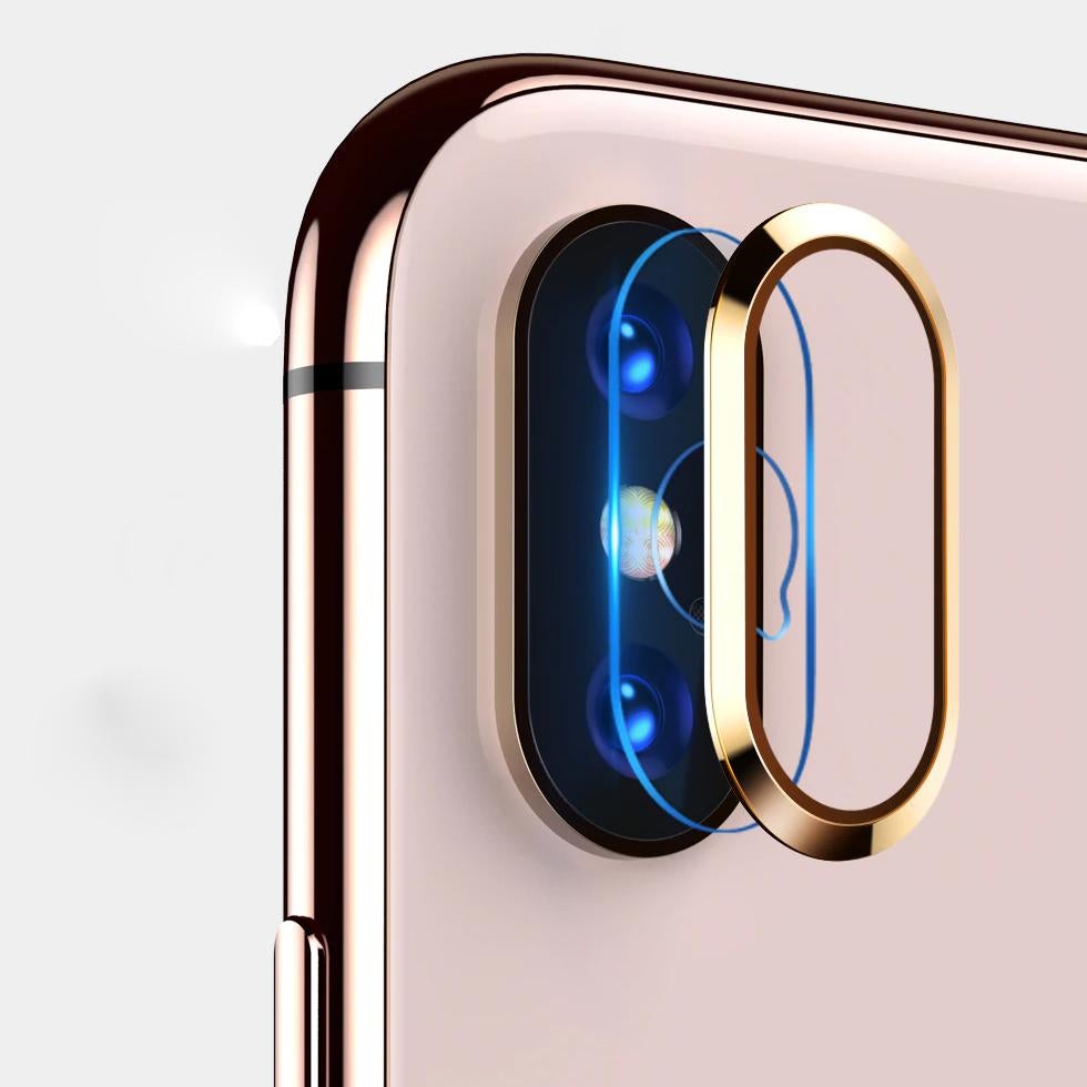 TOTU ® iPhone X Camera Lens Glass Protector and Ring casemarts