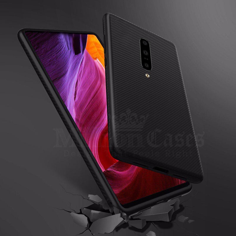 OnePlus 7 Pro Twill Design Shockproof TPU Case casemarts