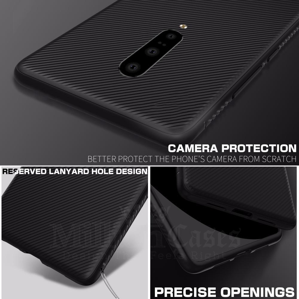 OnePlus 7 Pro Twill Design Shockproof TPU Case casemarts