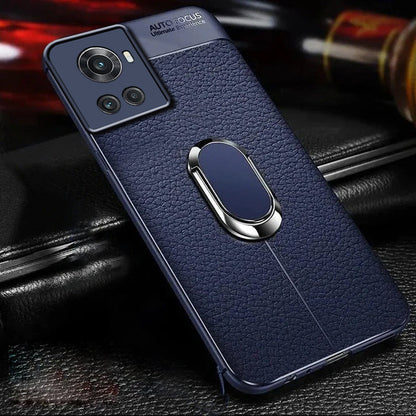 Sleek Urban Leather Ring Holder Case - OnePlus casemarts