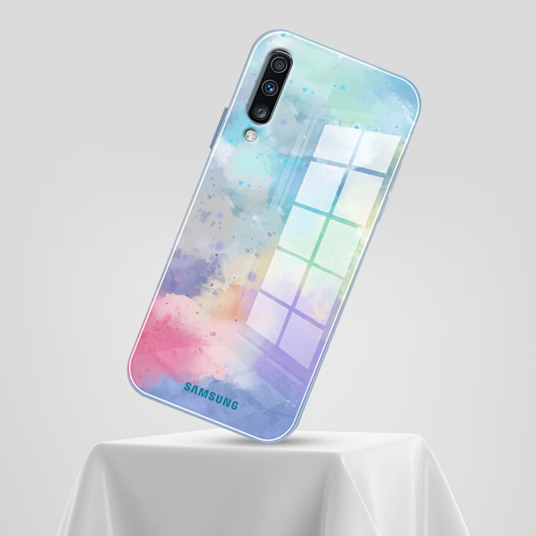 Watercolor Splatter Glass Back Case - Samsung casemarts