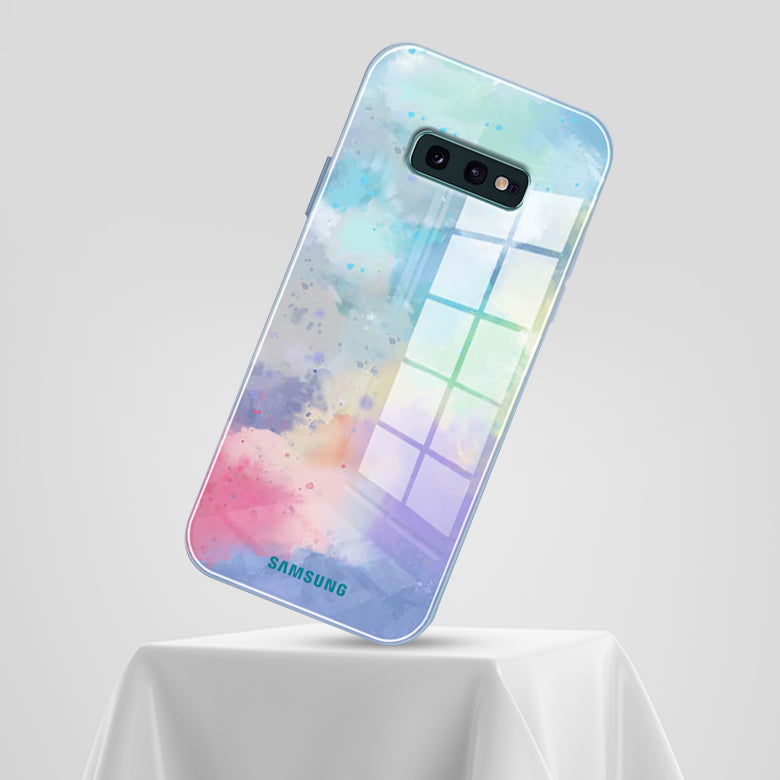 Watercolor Splatter Glass Back Case - Samsung casemarts