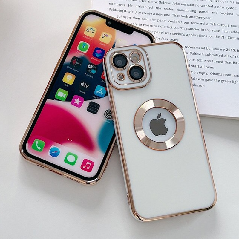 iPhone - Classic Plating Logo Cut Camera Protection Case casemarts