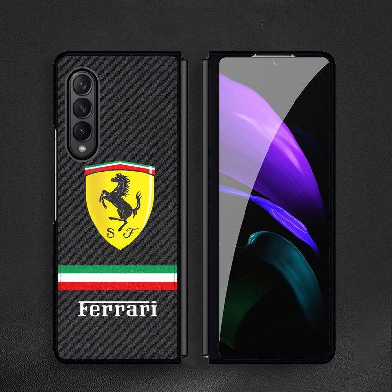 Galaxy Z Fold3 Luxurious Carbon Fiber Glass Case casemarts