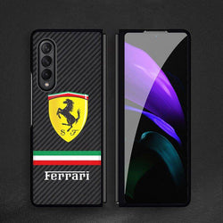 Galaxy Z Fold4 Luxurious Carbon Fiber Glass Case casemarts