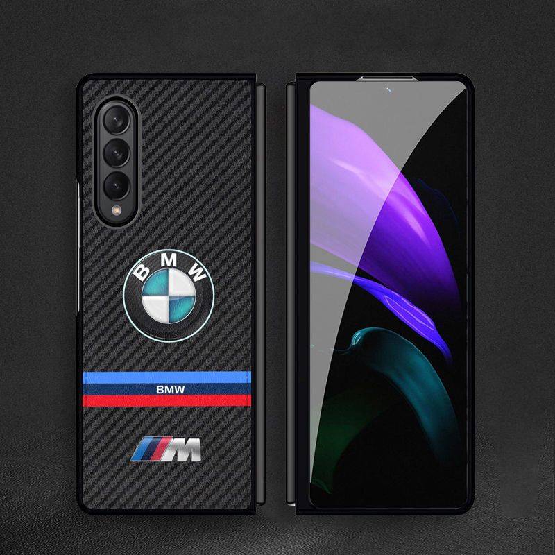 Galaxy Z Fold4 Luxurious Carbon Fiber Glass Case casemarts