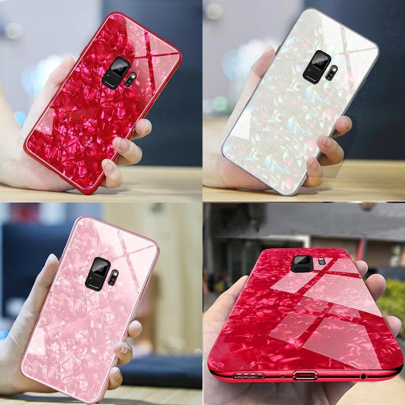 Galaxy S9 Dream Shell Textured Marble Case casemarts