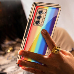 Galaxy Z Fold2 Rainbow Glass Case casemarts