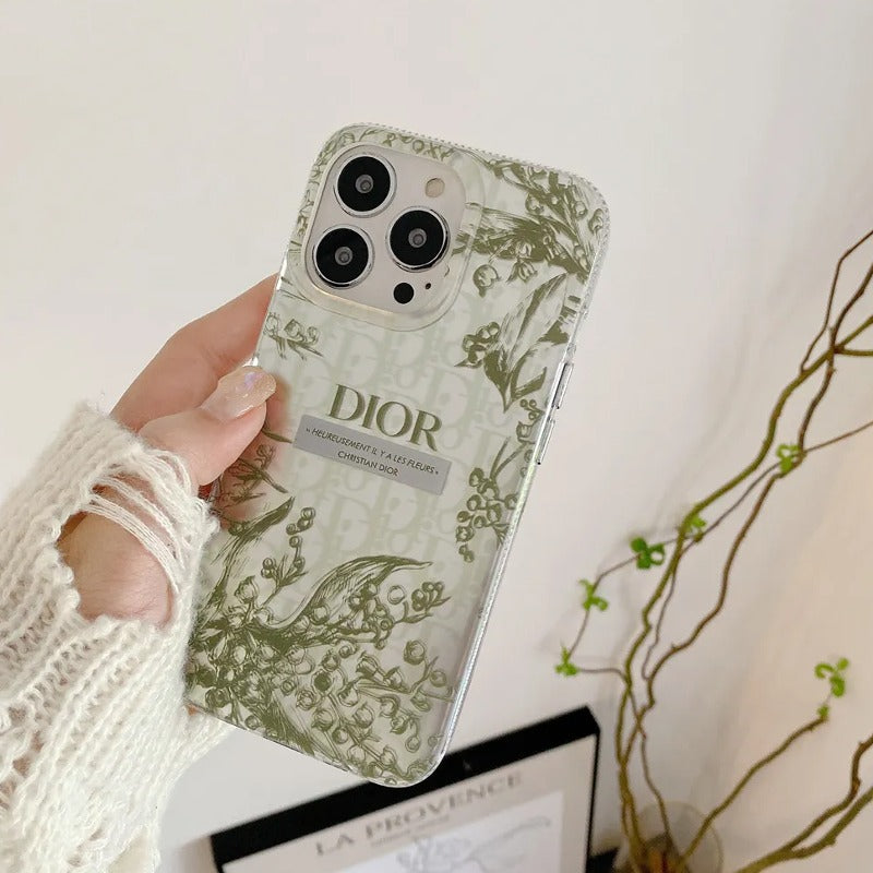 Dior Pattern Back Case - iPhone casemarts