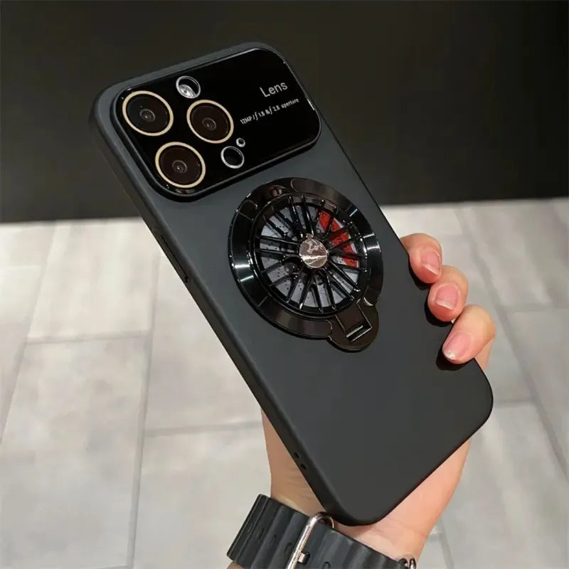 Lens Protection Rotating Gyroscope Magnetic Phone Case PIPI