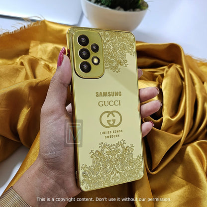 Galaxy A Series Crafted Gold Luxurious Camera Protective Case casemarts