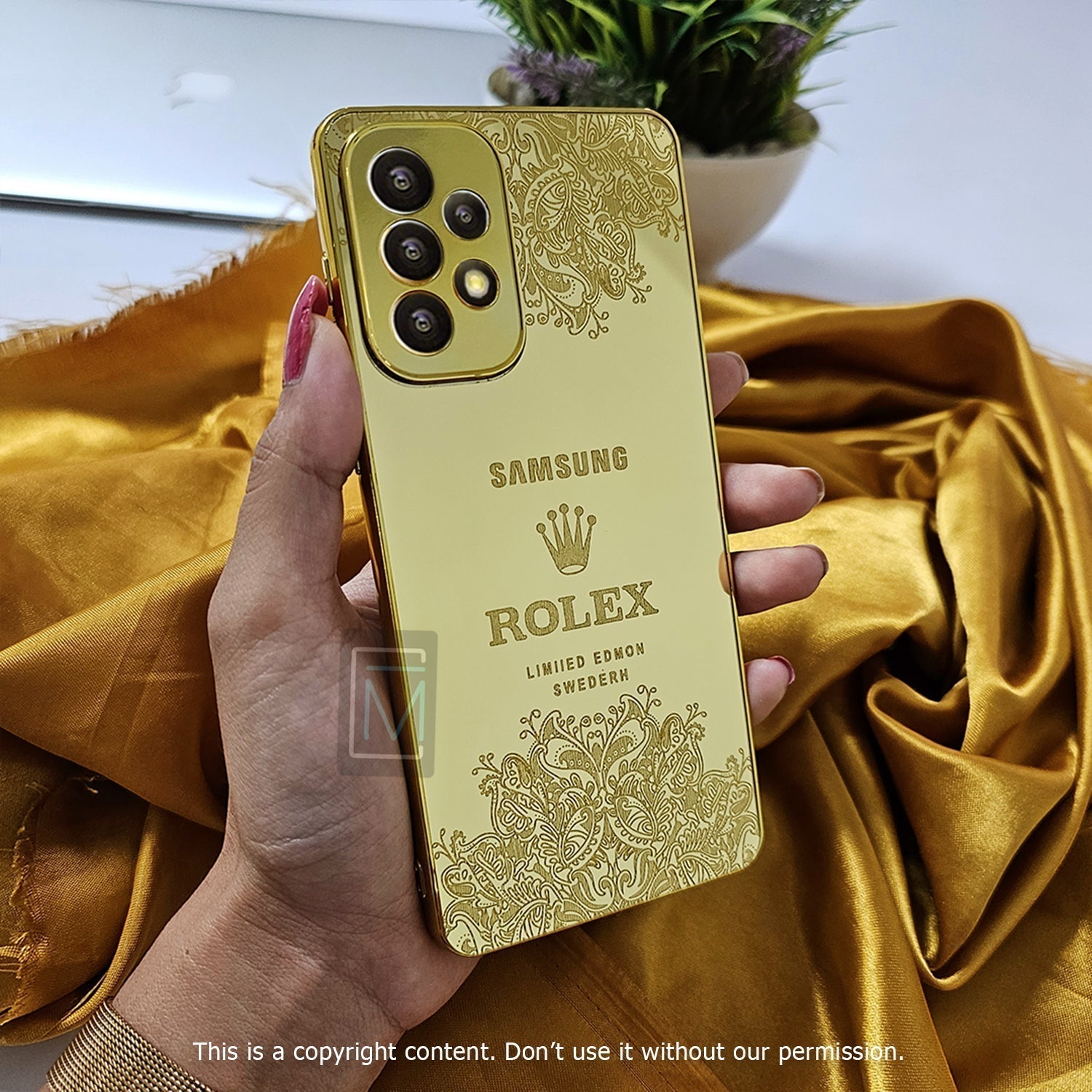 Galaxy A Series Crafted Gold Luxurious Camera Protective Case casemarts