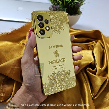 Galaxy A Series Crafted Gold Luxurious Camera Protective Case casemarts